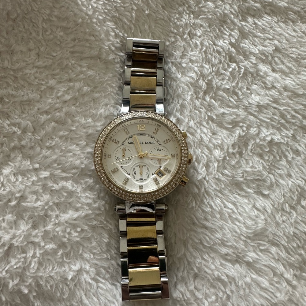 Michael Kors Silver and Gold Women's Watch